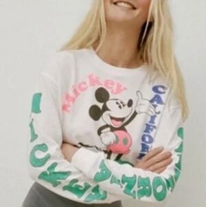 Zara Limited Edition Mickey Mouse Disney Crop Top